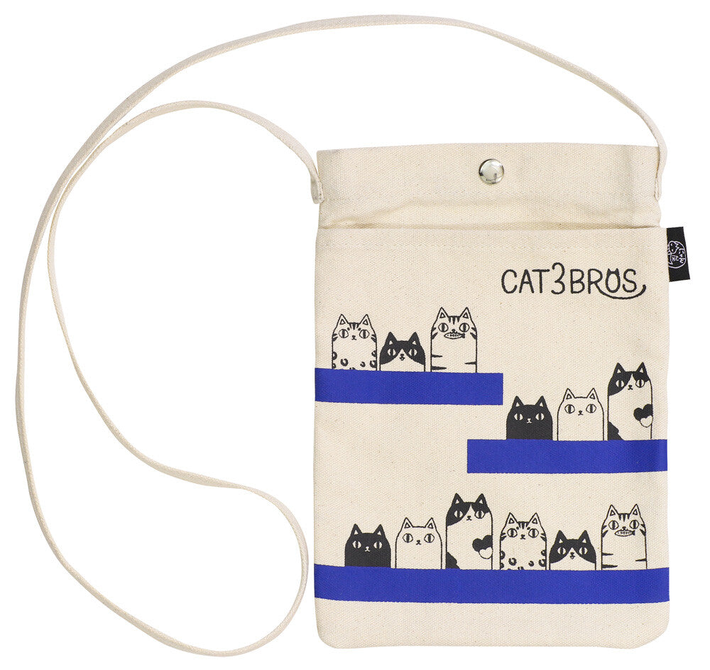 Small Crossbody Bag Cat 3 Brothers Pochette - Koki Gifts and Homeware