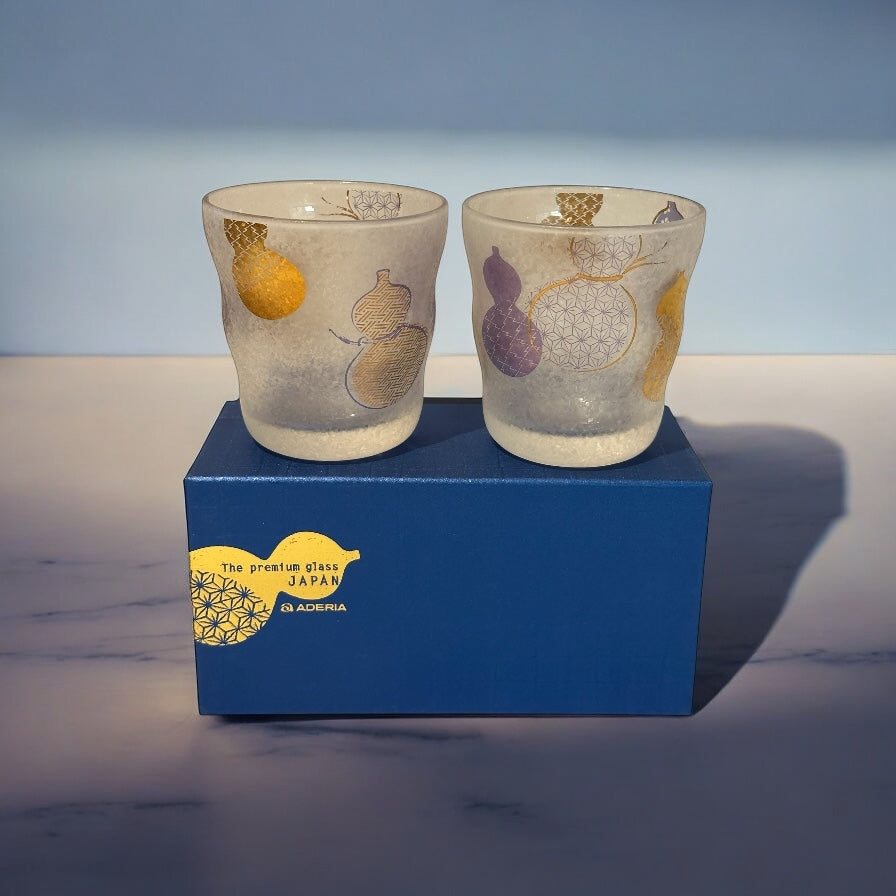 Premium HYOTAN Pair Rock Glass - Set of 2 - Koki Gifts and Homeware