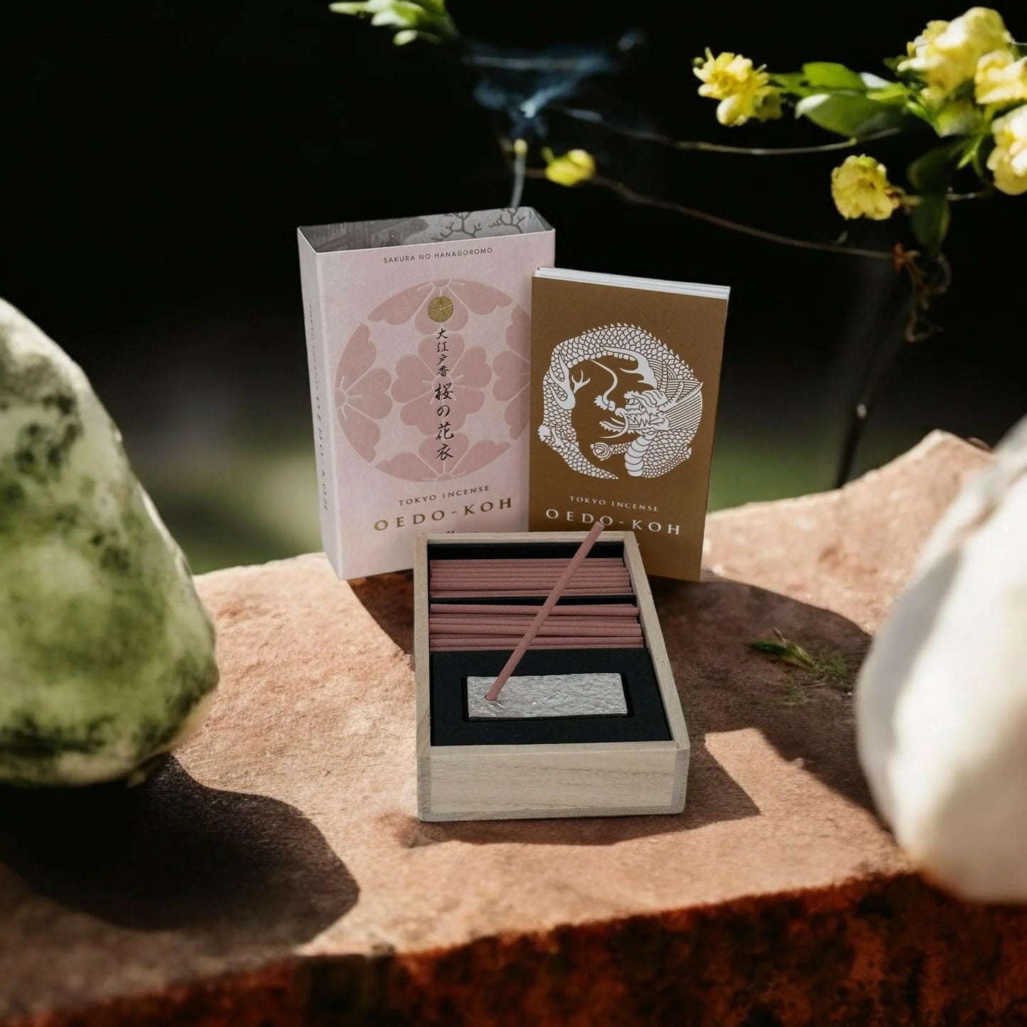 Nipponkodo Incense Stick with incense holder set - Koki Gifts and Homeware