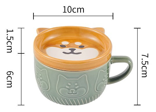 Shibu Mug with sauce plate - Koki Gifts and Homeware