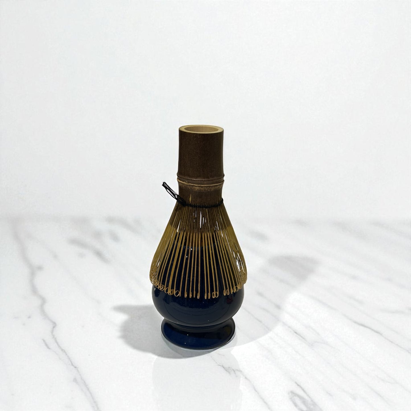 Ceramic Matcha Whisk Stand - Deep Navy Blue 茶筅立て