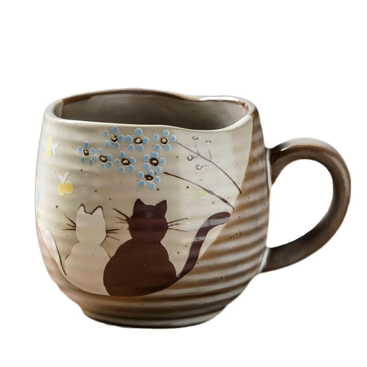 Kutani-yaki Ceramic Cat Mug - Koki Gifts and Homeware