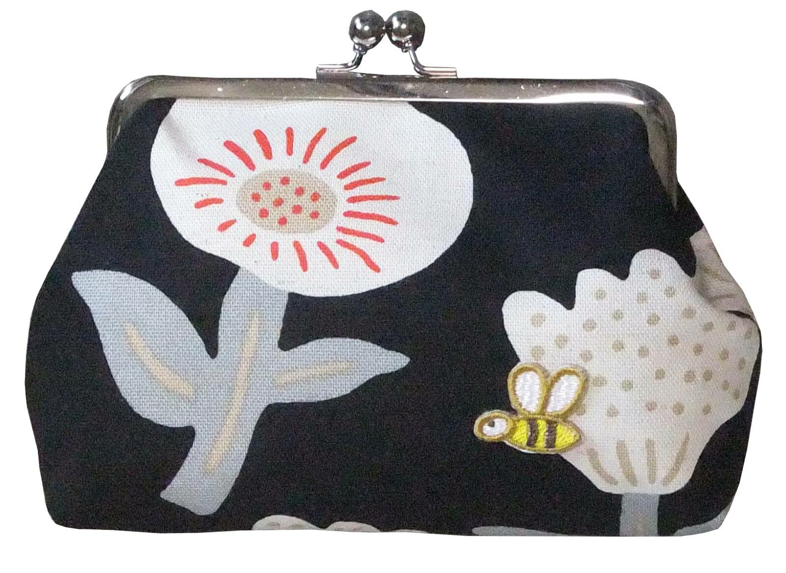 Japan Style Small Pouch (Black and fluffy) - Koki Gifts and Homeware