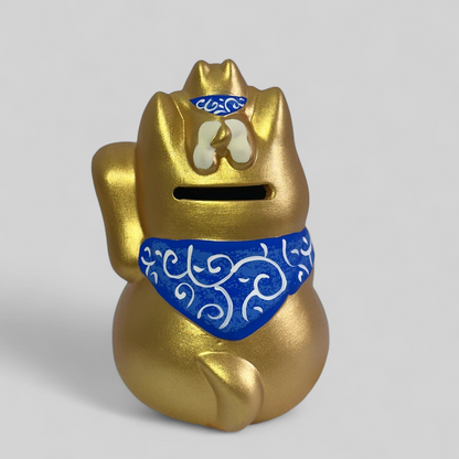 Japanese Shibu Money Bank (Gold) - Koki Gifts and Homeware