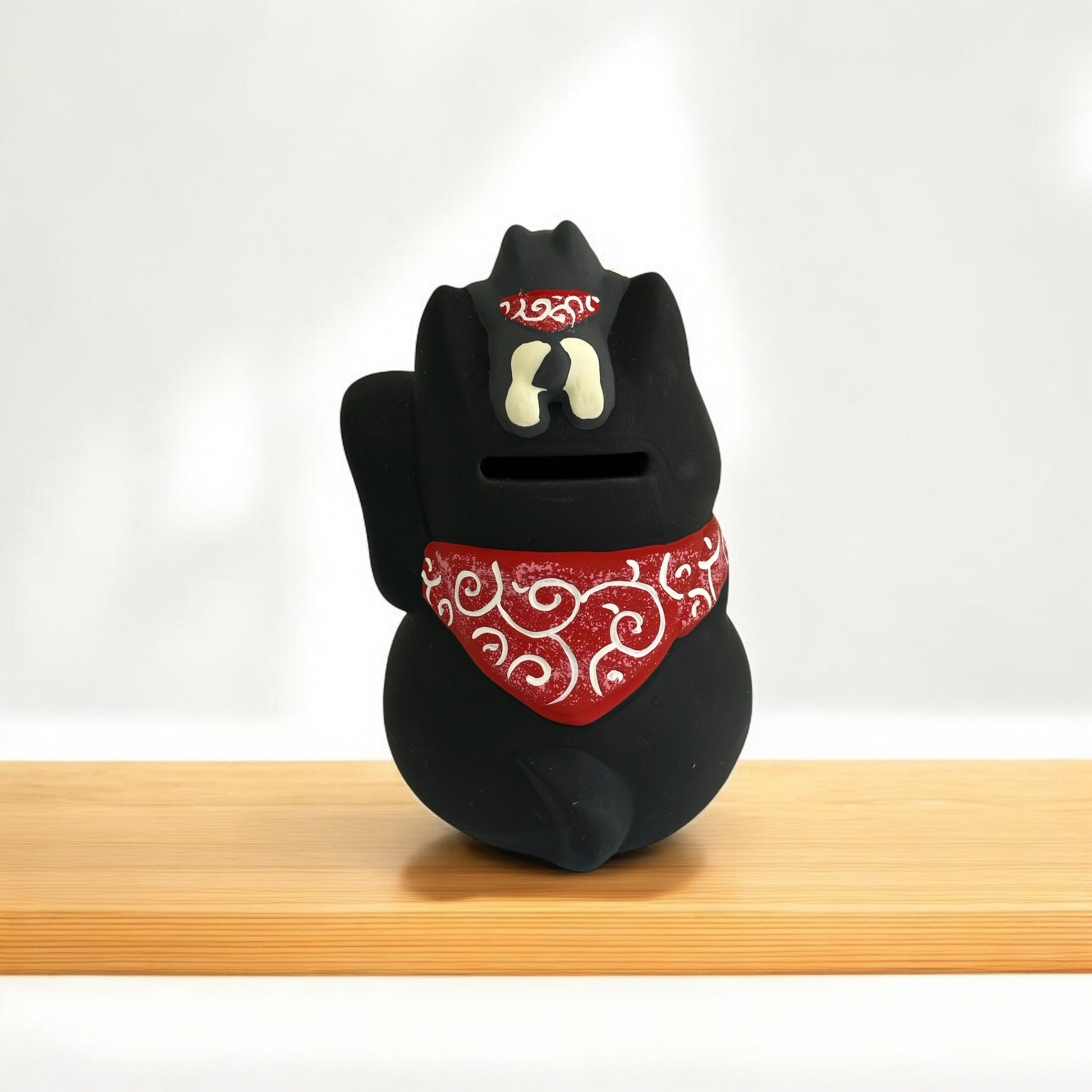 Japanese Shibu Money Bank (Black) - Koki Gifts and Homeware