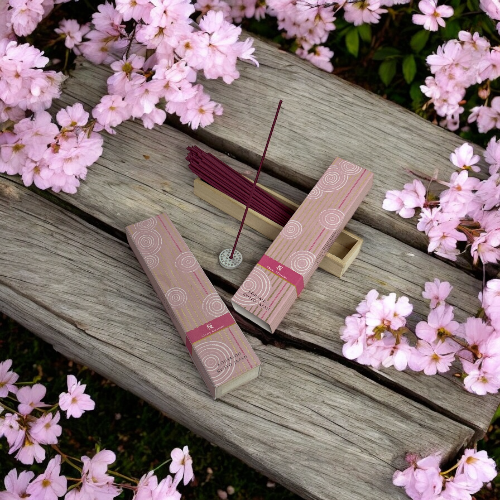 Kousaido Incense Stick Cherry Blossoms 40pcs (Pink) - Koki Gifts and Homeware