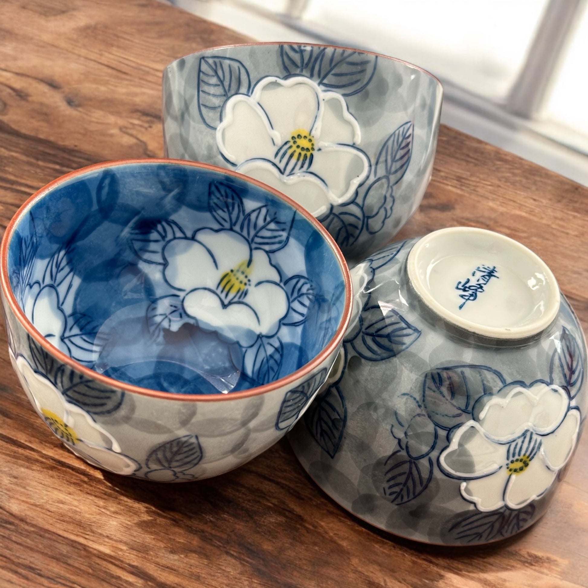 Set of 6 Japanese Tea pot set (San Cha Flower) - Koki Gifts and Homeware