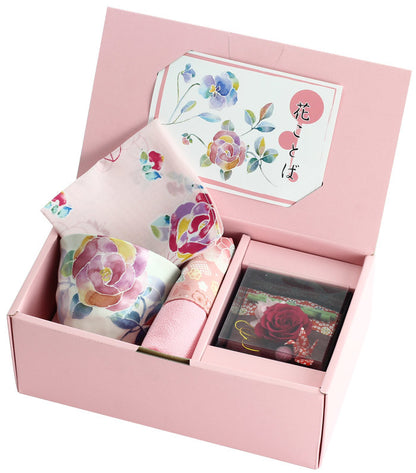 Hanakotoba Sencha & Preserved Flower Set - Koki Gifts and Homeware