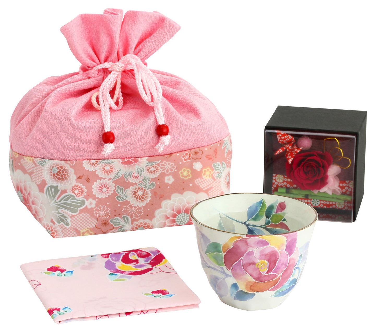 Hanakotoba Sencha & Preserved Flower Set - Koki Gifts and Homeware