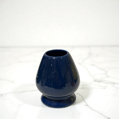 Ceramic Matcha Whisk Stand -  Deep Navy Blue 茶筅立て