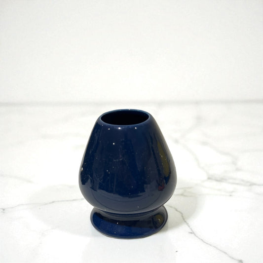 Ceramic Matcha Whisk Stand -  Deep Navy Blue 茶筅立て