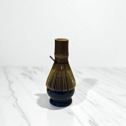 Ceramic Matcha Whisk Stand -  Deep Navy Blue 茶筅立て