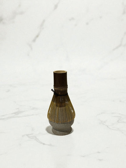Ceramic Matcha Whisk Stand - Natural Stone Grey 茶筅立て