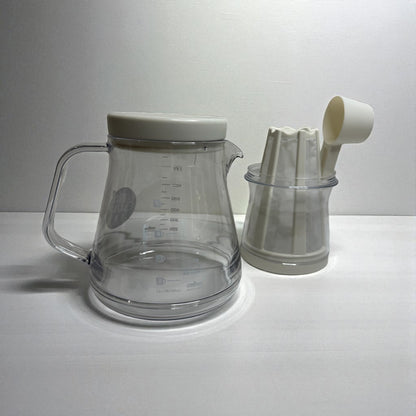 AKEBONO Coffee Maker 2-way 750ML White - Koki Gifts and Homeware