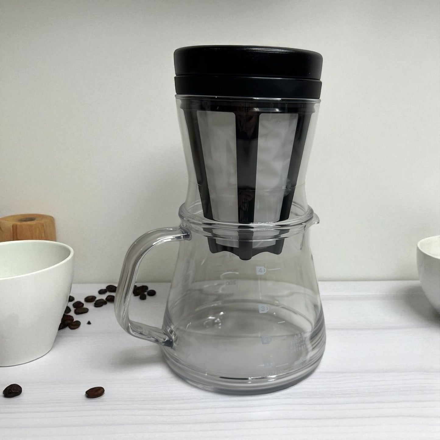 AKEBONO Coffee Maker 2-way 750ML  - Black - Koki Gifts and Homeware