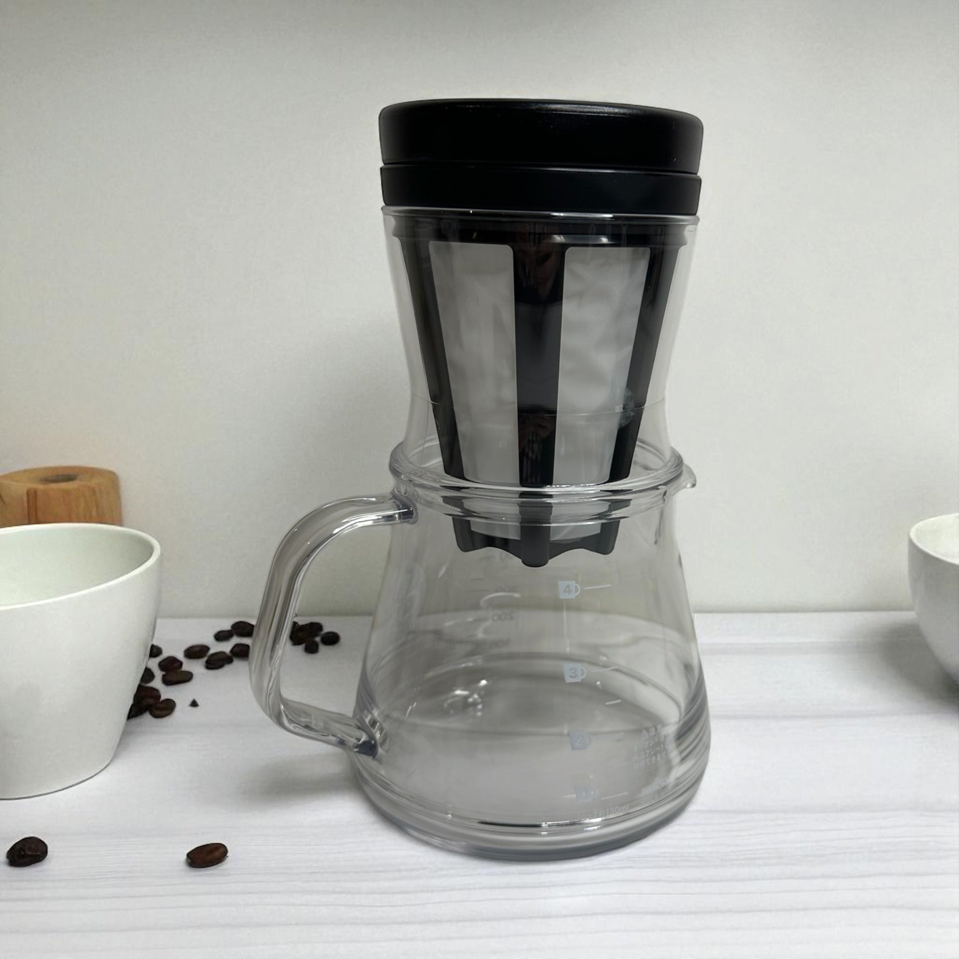 AKEBONO Coffee Maker 2-way 750ML  - Black - Koki Gifts and Homeware