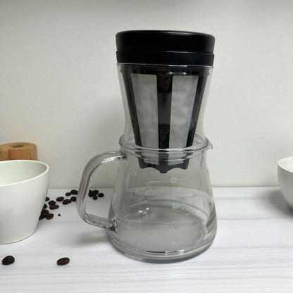 AKEBONO Coffee Maker 2-way 750ML  - Black - Koki Gifts and Homeware