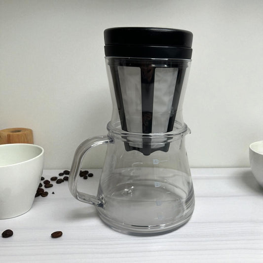 AKEBONO Coffee Maker 2-way 750ML  - Black - Koki Gifts and Homeware