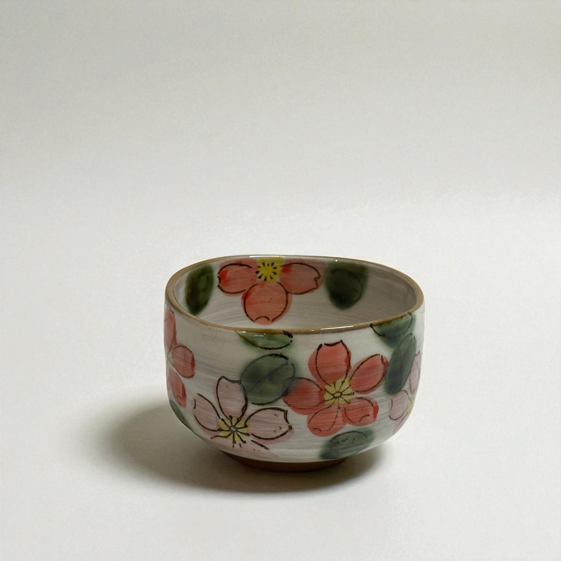 Red Flurry of Cherry Blossom Matcha Bowl - Koki Gifts and Homeware