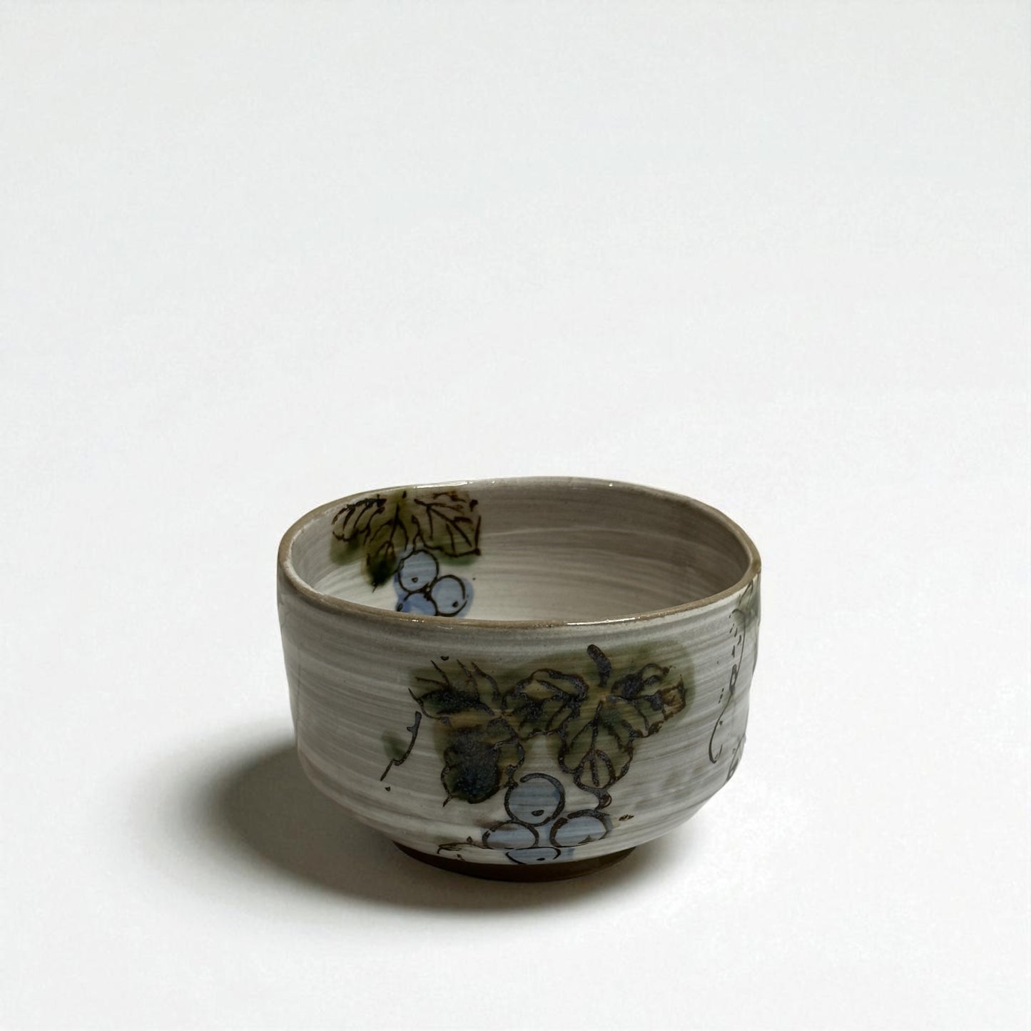 Grapes Teacup Matcha Bowl– Handmade Japanese Tea Bowl - Koki Gifts and Homeware