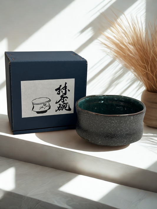 Deep Green Matcha Bowl (Chawan) – Handmade Japanese Tea Bowl