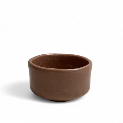 Reddish-Brown Crackle Glaze Matcha Bowl (Chawan) – Handmade Japanese Tea Bowl - Koki Gifts and Homeware