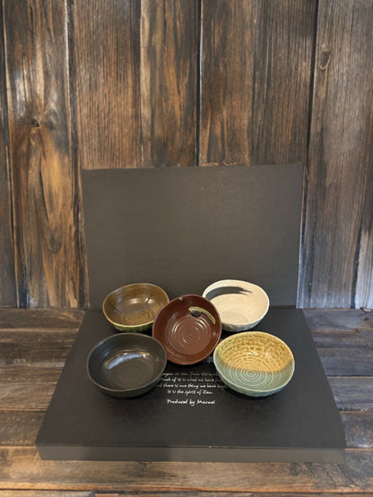Maruei “Zen Earth” Mini Bowl Set – Made in Japan - Koki Gifts and Homeware